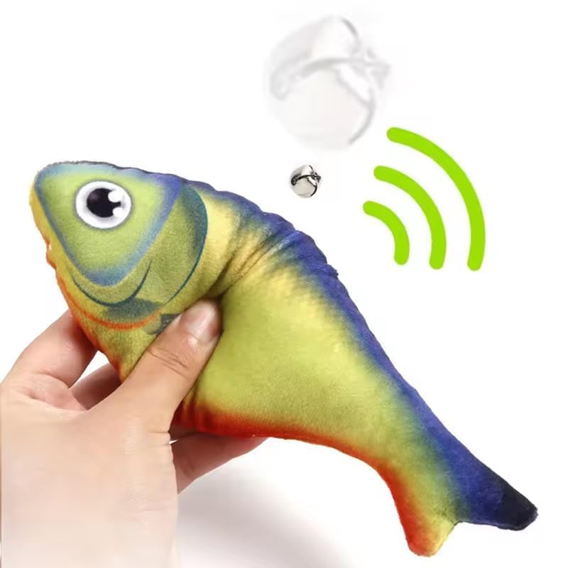 1 Pcs Pack Catnip Toy Interactive Plush for Indoor Cats Toys with Bell - Scratch Chewing Teeth Grinding Pillow Cleaning Kick Bite Resistant for Kitten Toy