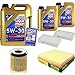 Produktbild QR-PARTS 69336847 Filter Set Inspektionspaket 7 Liter Liqui Moly Motoröl Longlife III 5W-30 MANN-FILTER Innenraumfilter Luftfilter Ölfilter