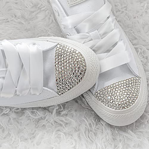 Image of Novani Rhinestones 1440pcs SS10 Glass Rhinestones Crystal Flatback Gemstones for Crafts Nails Makeup Bags and Shoes Decoration(SS10, Crystal Clear)