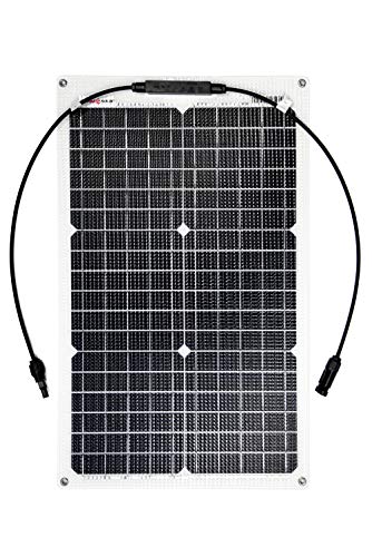 Enjoy Solar ETFE Marine 30W 12V Panneau solaire semi-flexible Panneau solaire photovoltaïque avec technologie PERC, idéal pour camping-car, yacht et bateau