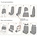 TNAIYH Car Seat Cover Full Set, Fashion Soft Sponge Vehicle Front and Rear Split Bench with Removable Headrest Cover, Breathable Auto Seat Protector, Universal for Truck SUV Sedan (Red/Black)