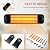 Colliford Electric Patio Heater with Remote Control - 1500W Indoor/Outdoor Carbon Heater, IP65 Waterproof, Fast Heating - Wall-Mounted Space Heater for Bedroom, Backyard, Standard, Commercial