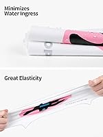 Vista 39 de COPOZZ Gorros de natación para adultos, de silicona, impermeable, cómodo, gorro de natación para cabello largo y corto