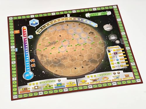 Image of Stronghold Games Terraforming Mars: Hellas & Elysium Expansion | Two New Map Boards: Hellas and Elysium, New Milestones and Awards, Requires Terraforming Mars Base Game, Ages 12+