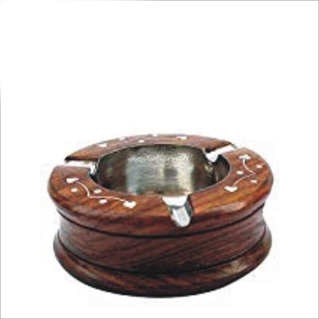 Handmade Wooden Round Ashtray-image-18