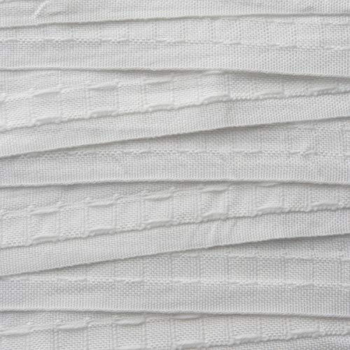 Realm White Pencil Pleat Curtain Header Tape, Detachable Curtain, Sizes 25mm 1 Inch, 50mm 2 Inch, 75mm 3 Inch (25mm / 1 Inch