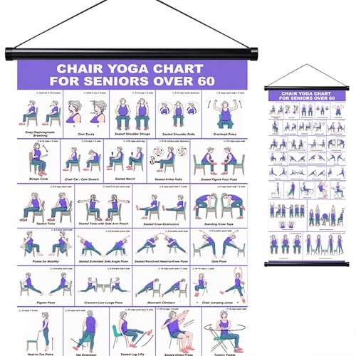 GiftNest Chair Yoga Wall Chart