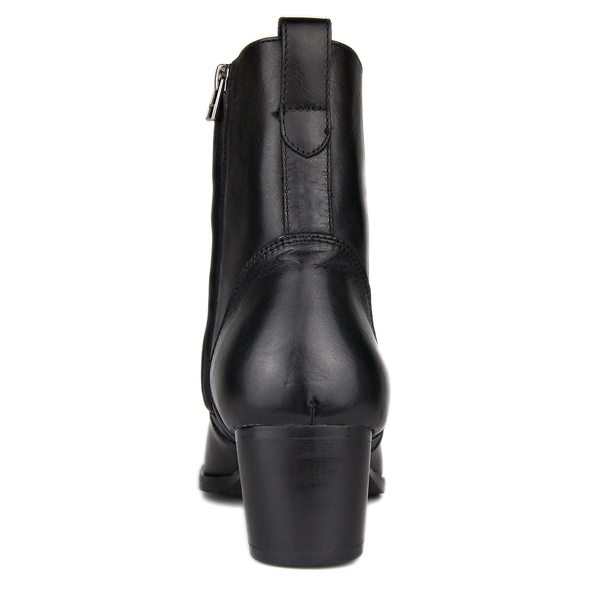 Mężczyźni Modne Wysokim Obcasie Buty Zimowe Zamek Błyskawiczny Prawdziwa Skóra do Kostki Chelsea Boots OS-JY002-PL-R