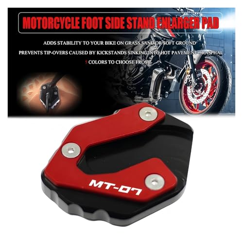 Pad extension de béquille latérale pour sécuriser le stationnement des Yamaha MT 07 - 4