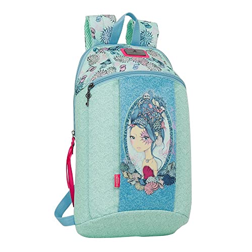 SANTORO M821, Mochila Unisex Niños, Azul/verde, Talla Única