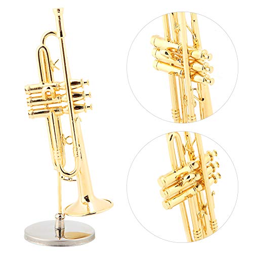 Miniature Trompette Réplique Mini Trompette En Boîte Top Grade Cadeau Mini Instrument De Musique Modèle Plaqué Or Instrument Modèle Ornements Musicaux - Les Beatles, Paul McCartney, John Lennon, RIngo Starr, George Harrison Miniature Trompette Réplique Mini Trompette En Boîte Top Grade Cadeau Mini Instrument De Musique Modèle Plaqué Or Instrument Modèle Ornements Musicaux – Image 4