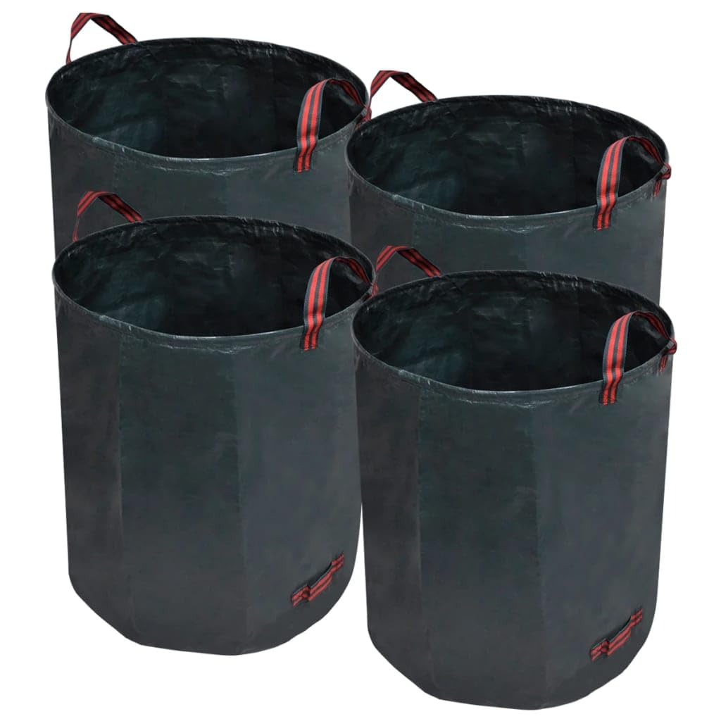 Sacco da Giardino per rifiuti Verde Scuro 4 Pezzi 272 L 150 g/sqm -41137