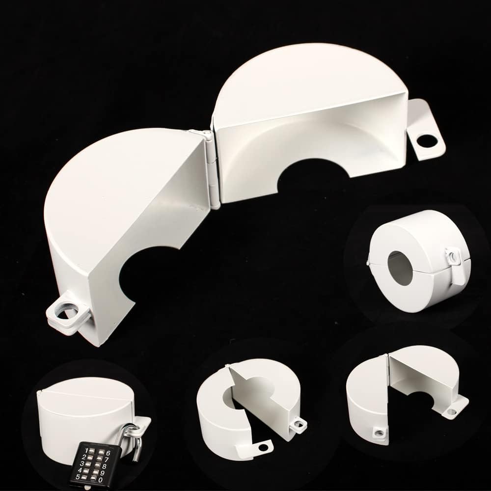 Outdoor Faucet Lock, Water Faucet Lock,Can Install Outdoor Garden Faucets(White) Metal Structurewith Password Iock Easy to Install, Preventing Unauthorized Use of Water and Bestructive Dehavior