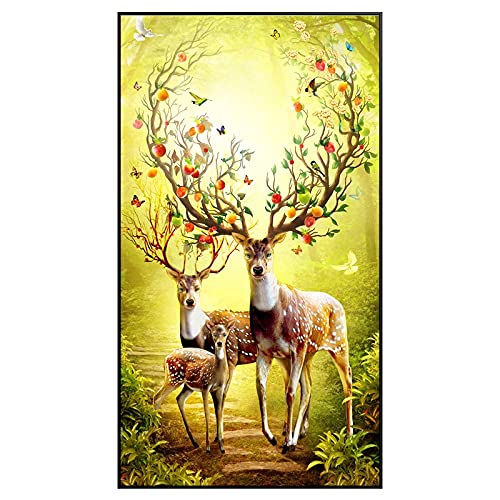 Grand format broderie diamond painting complet de 80x220cm style cristal strass