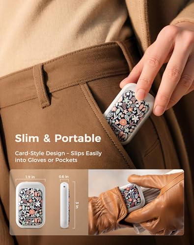 Image of OCOOPA AI Magnetic Hand Warmers Rechargeable 2 Pack, 5000mAh Ultra-Thin Electric Glove Heater Handwarmer,UL Certified, Men Women Gifts for Christmas,Birthday,Winter Essentials,UT4 Young