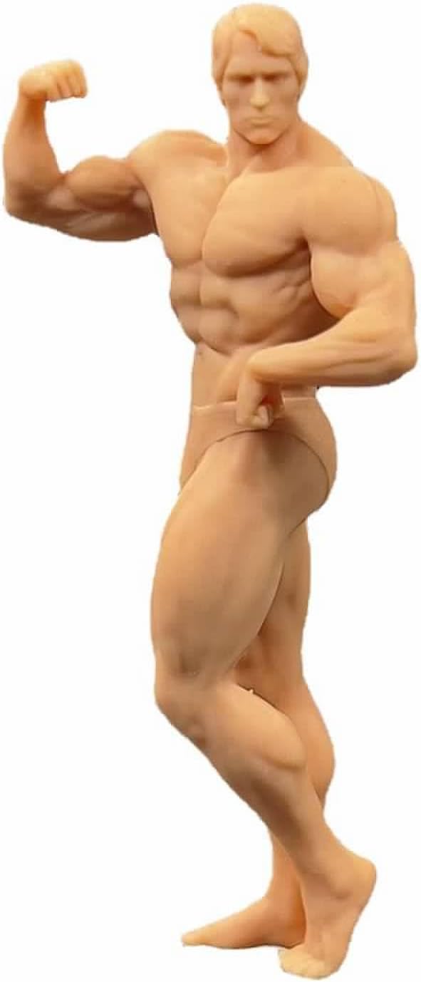 (5 Pcs 1/72 Figure Gymnastics Fitness Male Athletes Model Miniature Scene GK Need to Be Colored by Yourself
