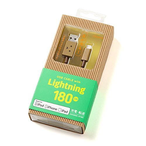 [Apple MFi Certified] cheero DANBOARD Lightning to USB Cable 6ft/ 180cm for iPhone 6 Plus 5s 5c 5, iPad Air mini mini2, iPad 4th gen, iPod touch 5th gen, and iPod nano 7th gen (6ft (180cm))