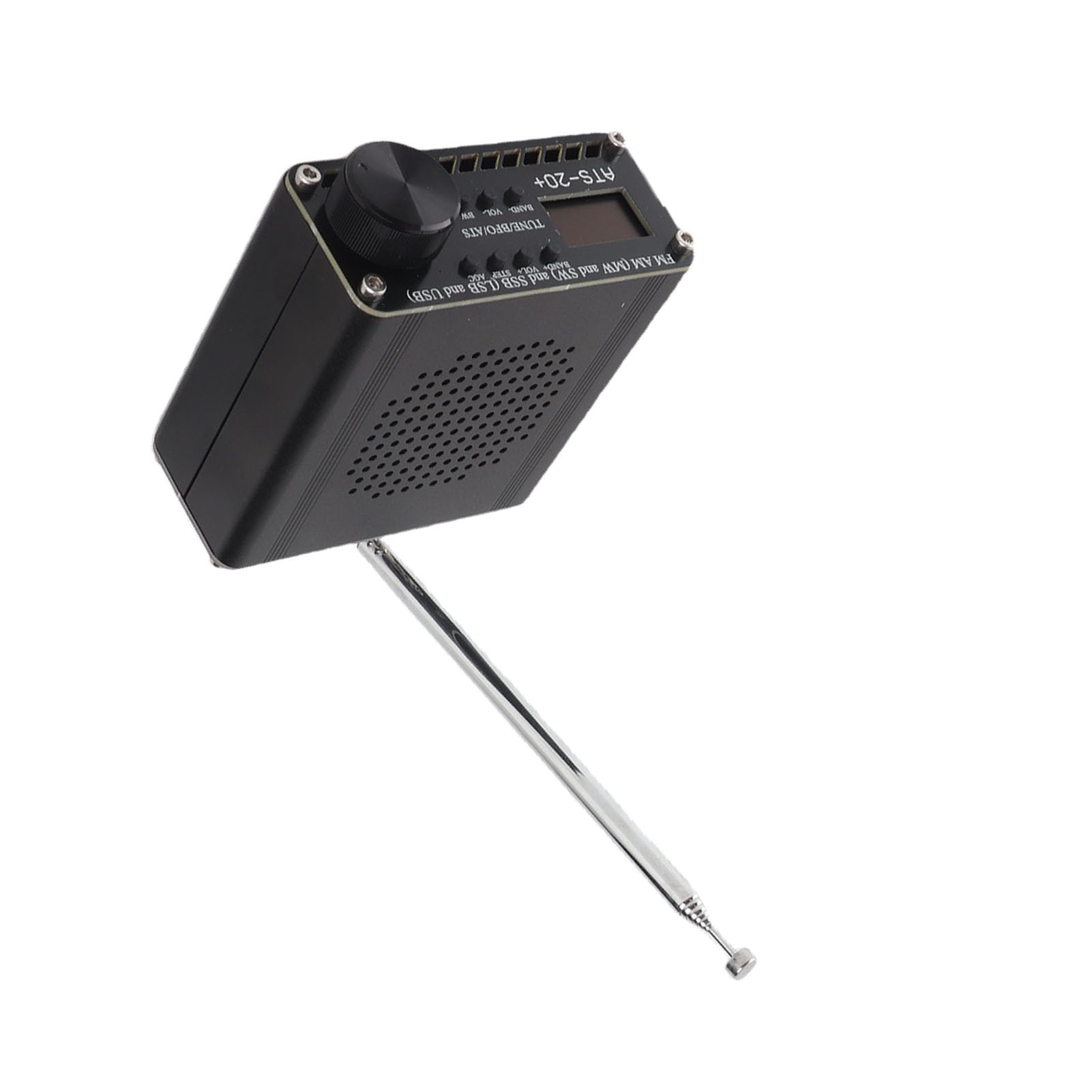 ATS 20+ Funkempfänger, Mehrere Kanäle, Weltweiter UKW-Rundfunk, PCB, Typ C, Tragbarer Kleiner Weltband-Digitalempfänger mit Hoher Empfindlichkeit, für Outdoor-Camping, Zuhause
