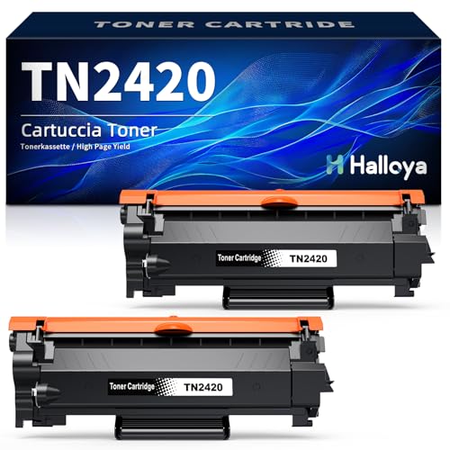 Halloya TN2420 TN2410 Toner Cartridge Replacement Black Compatible with Brother HL-L2350DW HL-L2310D...