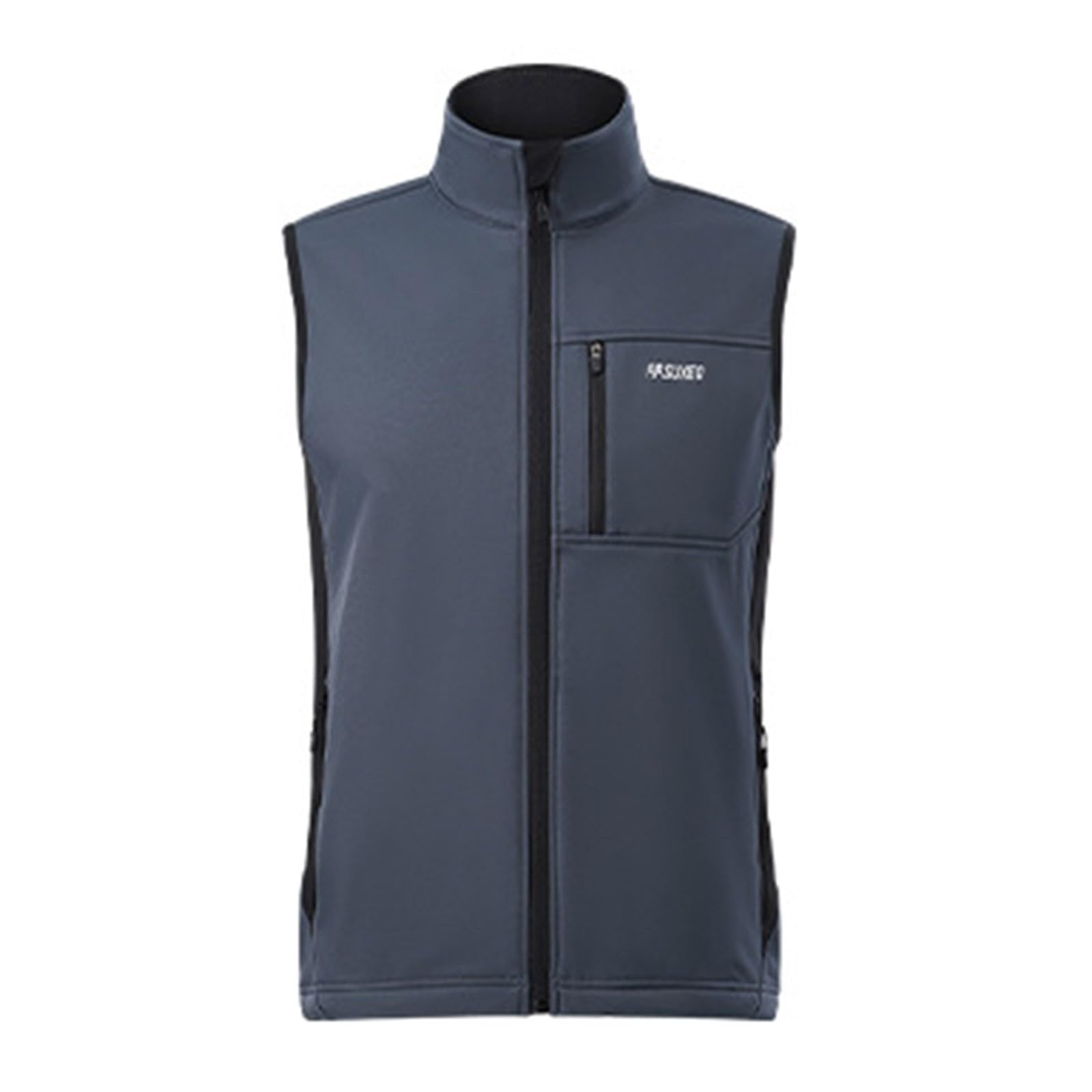 Chaleco de ciclismo para hombre, transpirable, con cremallera, sin mangas, chaleco cortavientos, ligero, impermeable, resistente al viento, de secado rápido