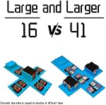 doepeBAE Game Card Case Compatible with Nintendo Switch,Extra Large Capacity Switch Game Case,Upgraded 41 Slots Switch Game Card Storage Box,Press to Unfold Fun Switch Card Case (Z Blue)