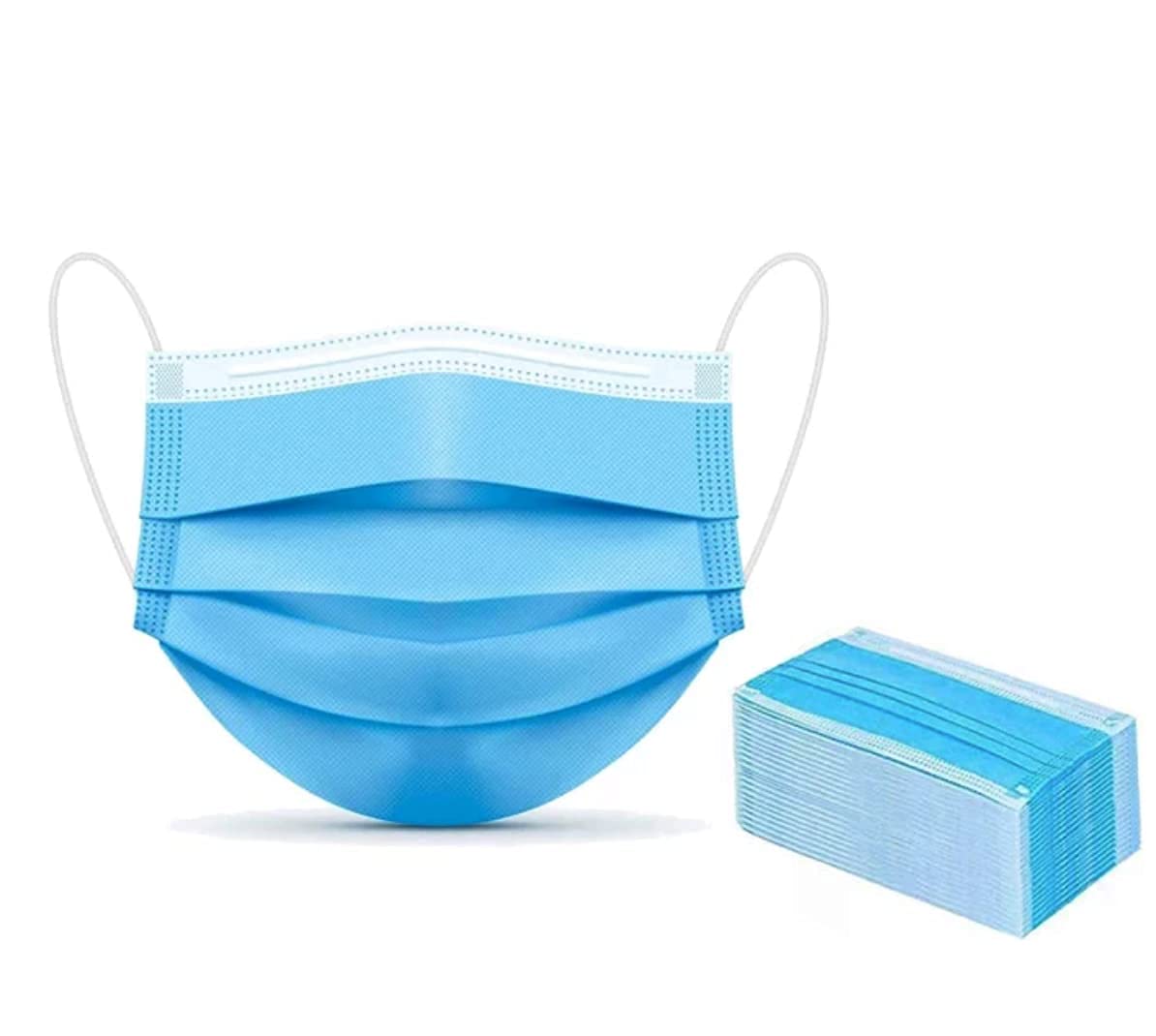 WELLSTAR 3 Ply Disposable Mask Pack of 100 with Nose Pin Clip GPM certified 3 Layer Filtration Nonwoven Fabric Face Mask (B09G6D9BS4) Amazon Price History, Amazon Price Tracker