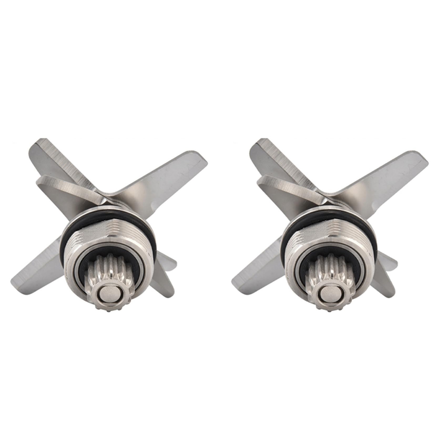 Hndhbfgrt 2X Blenders Blades for TWK TM-767 TM-800-767 -800 Stainless Blade Mixer Spare Parts