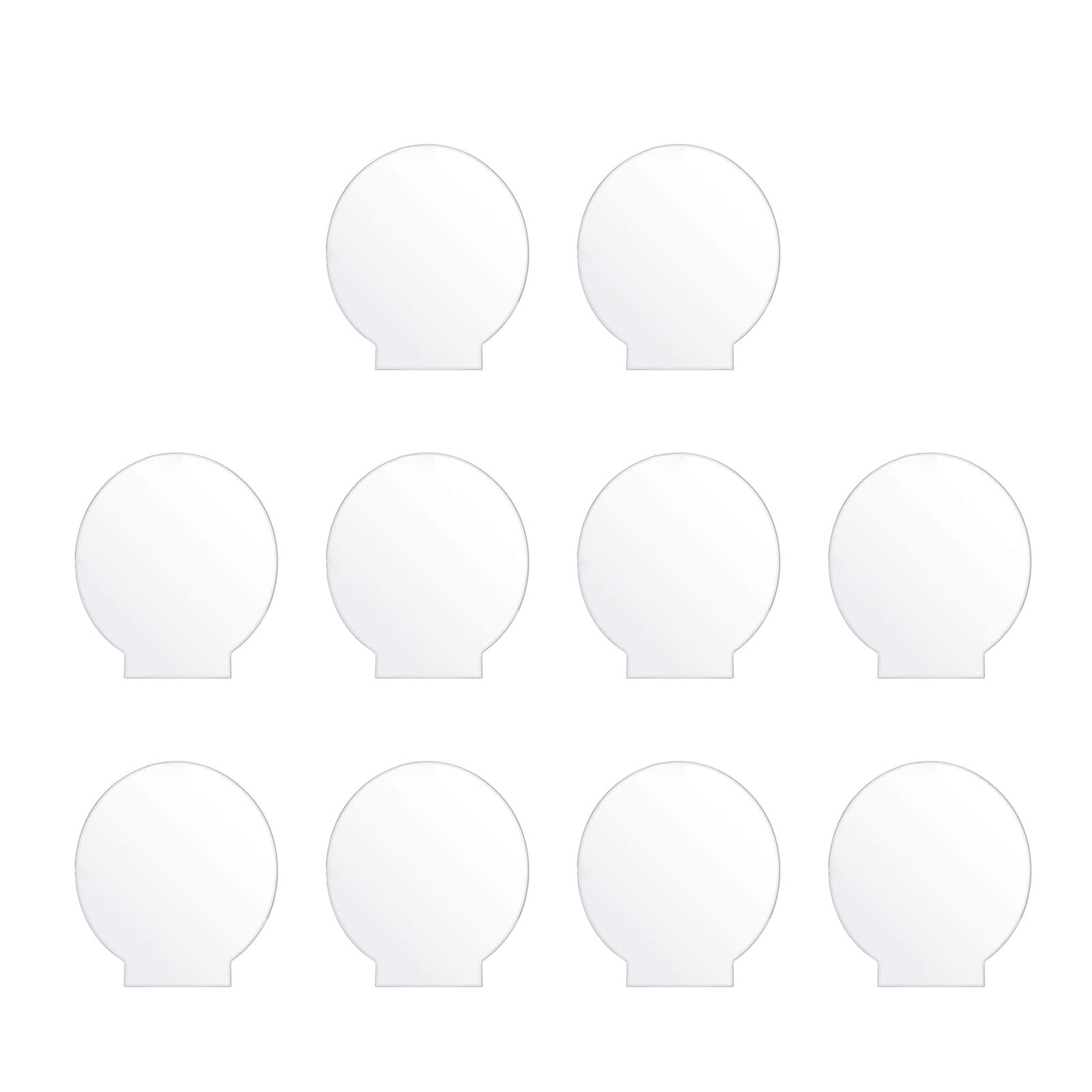 Buxuaaaa 10 Pieces Clear Sheet Acrylic Wedding Signs Table Seating Cards with Double Sided Protective Film Clear Acrylic Sheet for LED Light Base Sign