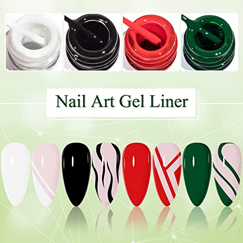 Mizhse Gel Liner Esmalte para Uñas 7ml Set Manicura miniatura 4