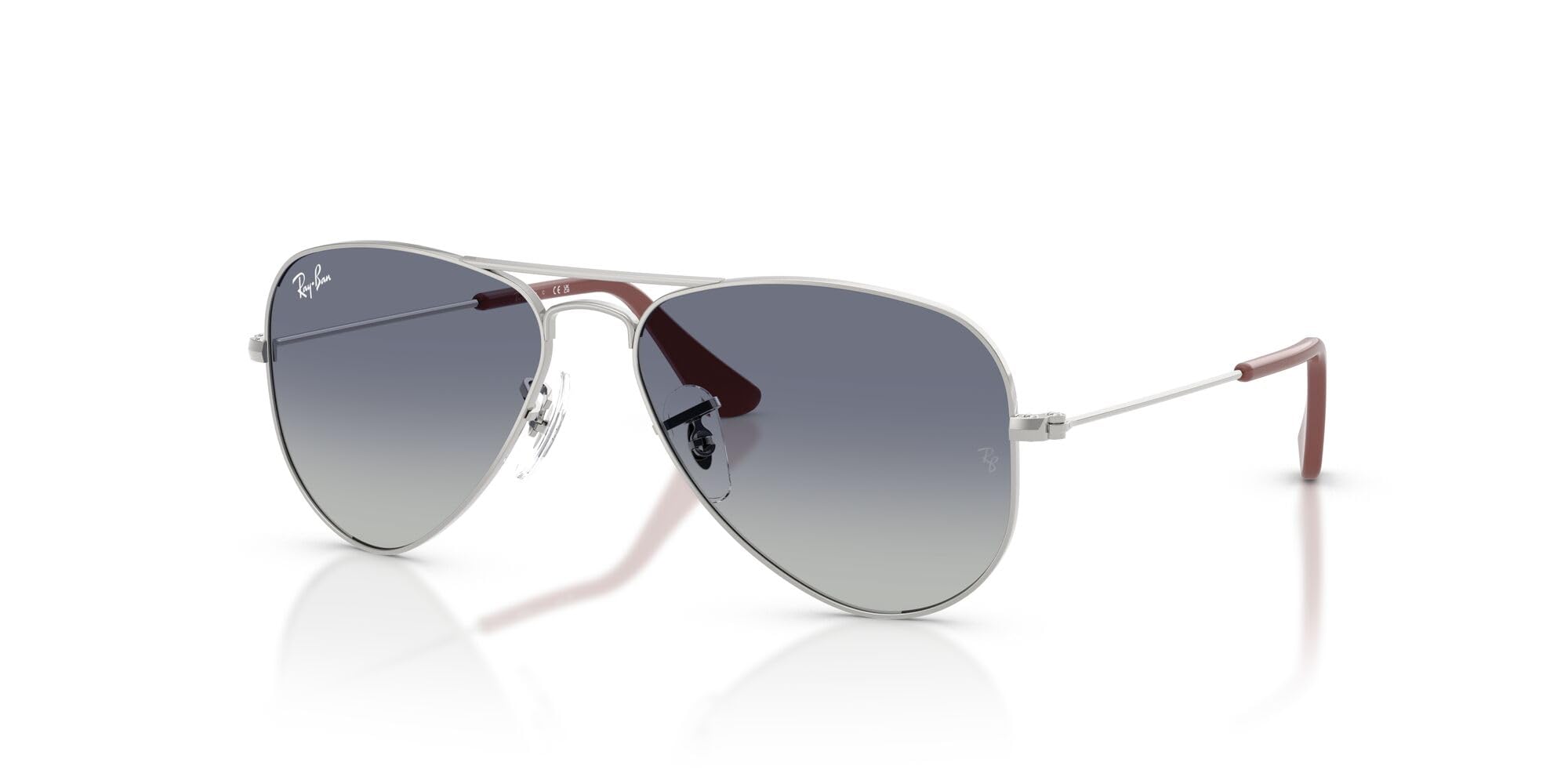 Ray-Ban Junior Rj9506s metalowe okulary przeciwsłoneczne lotnicze