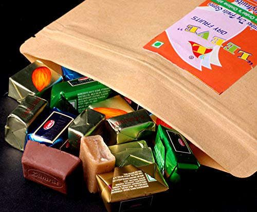 Image of Leeve Dry Fruits Emerald Chocolate and Krietens Almonds Chocolate, 800 Grams