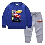 [OUHUAN] カーズ 子供服 ベビー服 長袖 Ｔシャツ&ズボン 上下セット 男の子 女の子 綿 パーカー トレーナー スウェット 春秋冬 日常着 tシャツ トップス コスチューム スポーツウェア （color9#，100）