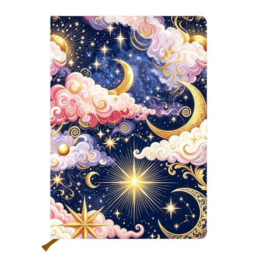 Journal en cuir cosmique A5, le carnet ligné parfait pour un cadeau d'anniversaire