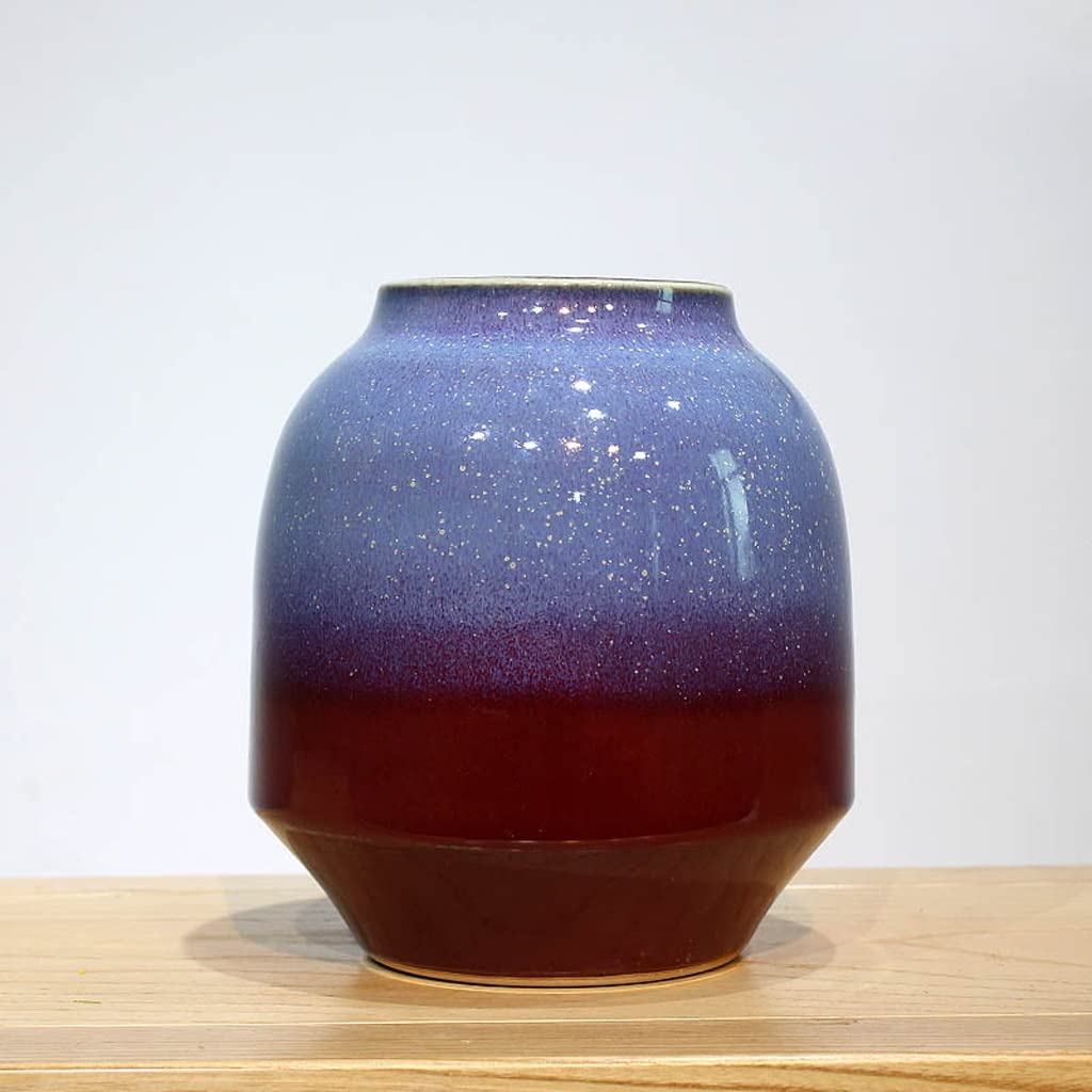 Bzgpmfud One Color Vase Desktop Ceramic Decoration Living Room Floral Arrangement Porch Dining Table Home