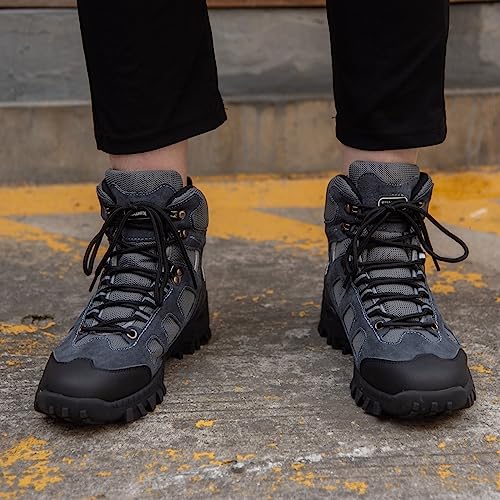 Image of SUADEX Steel Toe Boots for Men Women Indestructible Non Slip Comfortable Work Boot Safety Construction Shoes