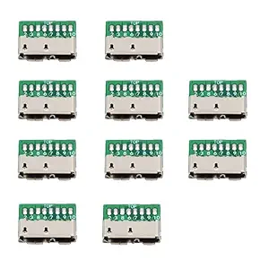 CY Connector 10pcs Micro USB 3.0 10pin Female Socket Receptacle Board Mount SMT Type with PCB for USB Disk DIY OEM