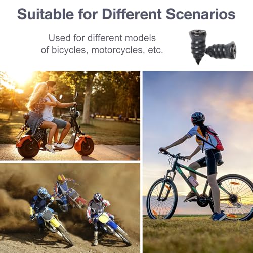 Image of 40Pcs Tire Repair Plug Kit,2 Size Fast Repair Tire Screw with Rubber Surface,Vacuum Tyre Repair Nail for Motorcycle,Car,Truck,Tractor,Electric Bike, JY00023