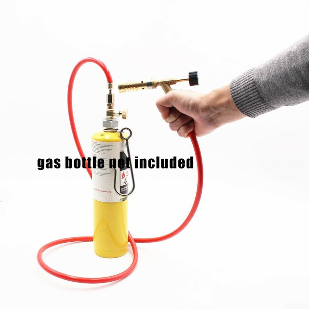 MAP Pro - Antorcha de gas propano para soldadura con manguera de 5 pies, gases disponibles, propano, gas combustible Map/Pro