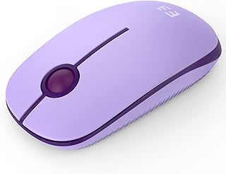 Seenda Wireless mouse, 2.4G Widely Compatibility Silent Mice,18 month battery life, 1600 high DPI Precision,Smooth mouse for PC, Tablet, Laptop and Windows/Mac/Linux- Purple