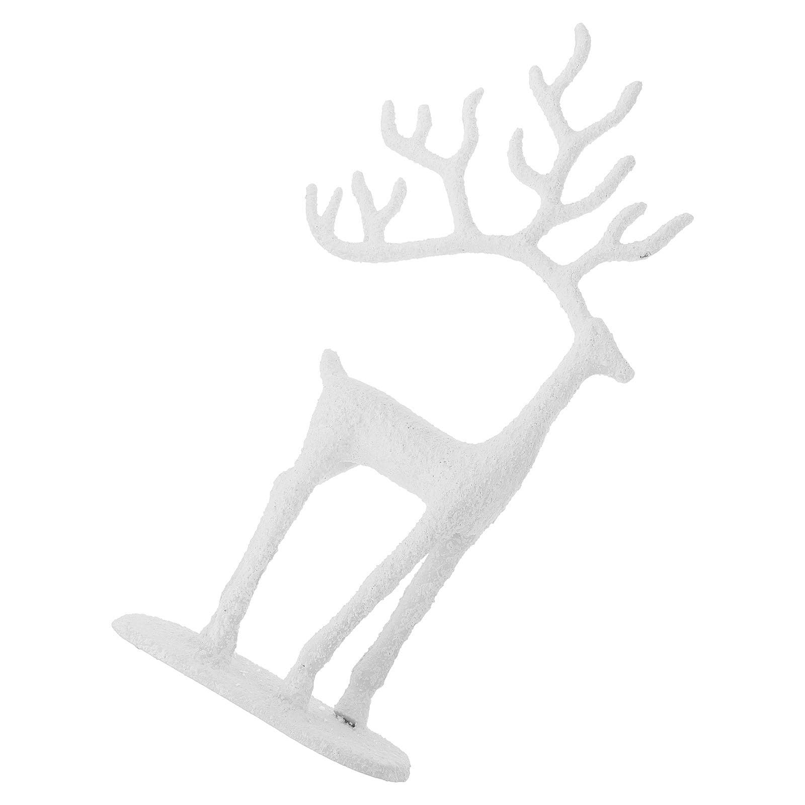 Statuetta Renna in Ghisa Elegante per Decorazione Natalizia da Tavolo Resistente e Facile da Mantenere per Arredamento Casa Durante Festività