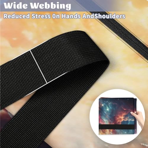 Bright Galaxy Extra Large Moving Bags Heavy Duty Storage Bags Dreamy Galaxy Cloth Wrap Around Handles Double Zipper Reusable Convenient Foldable Storage Tote for Travel Camping Space Save4