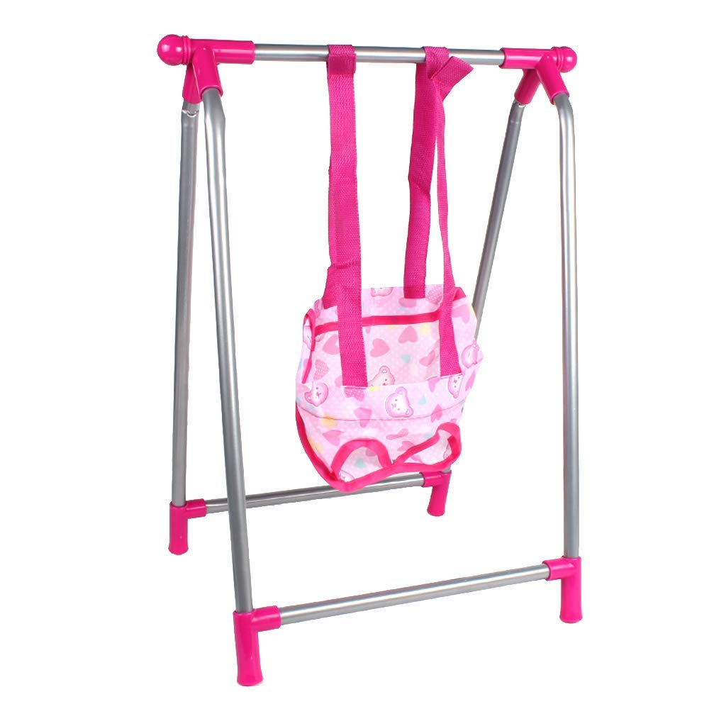 Baby Toddler Doll Swing Chair Carrier Playset for Reborn Doll for Mellchan Baby Dolls Accessories, Dollhouse Decoration Durable and Useful