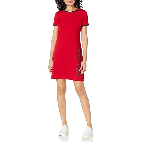 Tommy Hilfiger T-Shirt Short Sleeve Cotton Summer Dresses for Women
