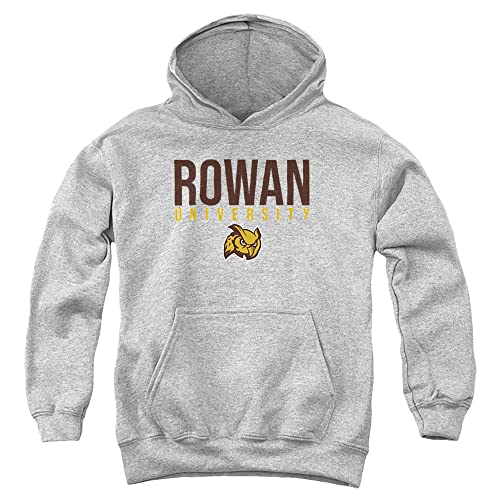 LOGOVISION Rowan University Official Stacked Youth Kids Boy/Girls Pull-Over Hoodie Sweatshirt