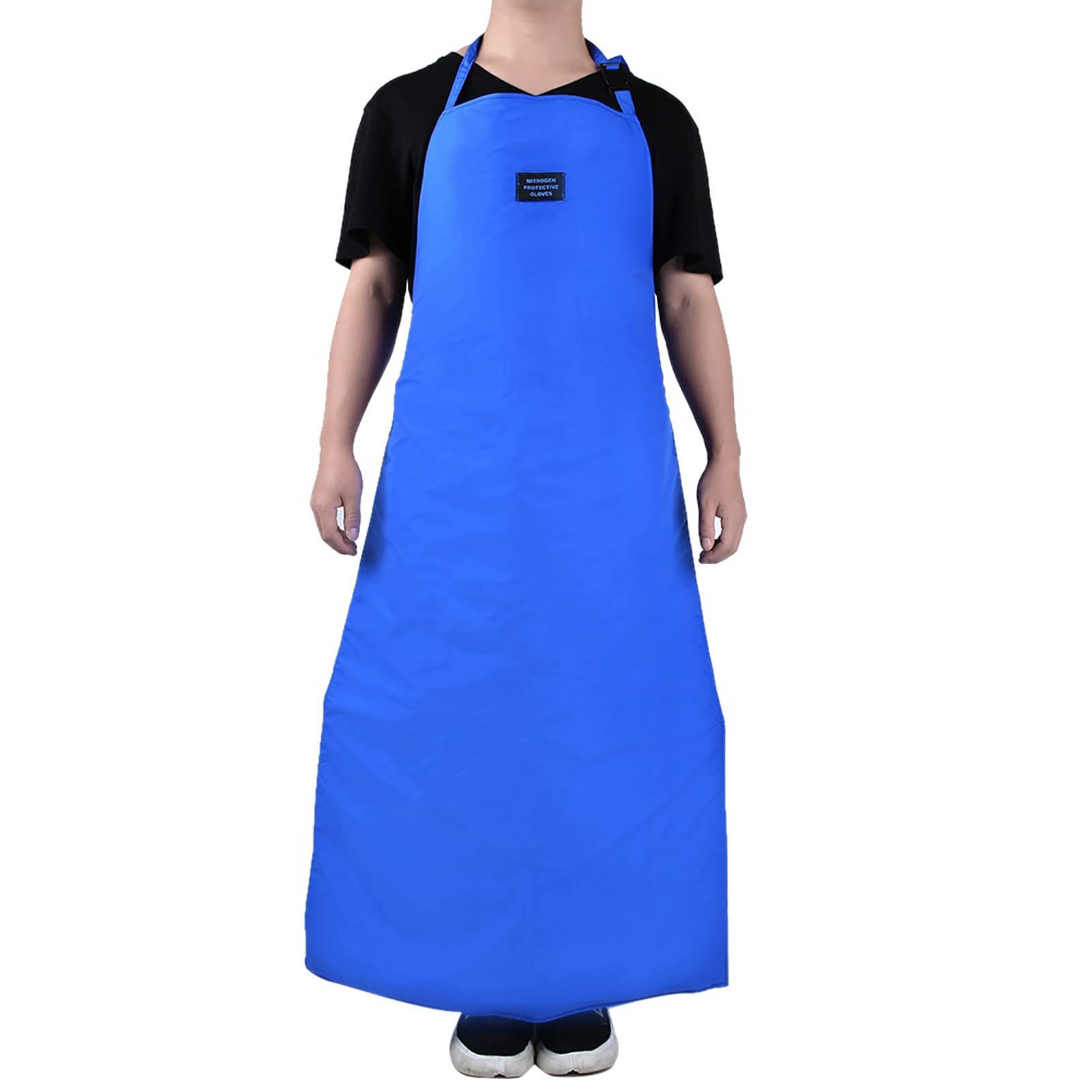 MUNEFE Safety CryO Apron, Cryoenic Ultra Low Temperature Apron en Protective, Blue Cryoenic Apron for Safety(100CM Lon)