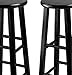 Winsome 29-Inch Square Leg Bar Stool, Black, Set of 2