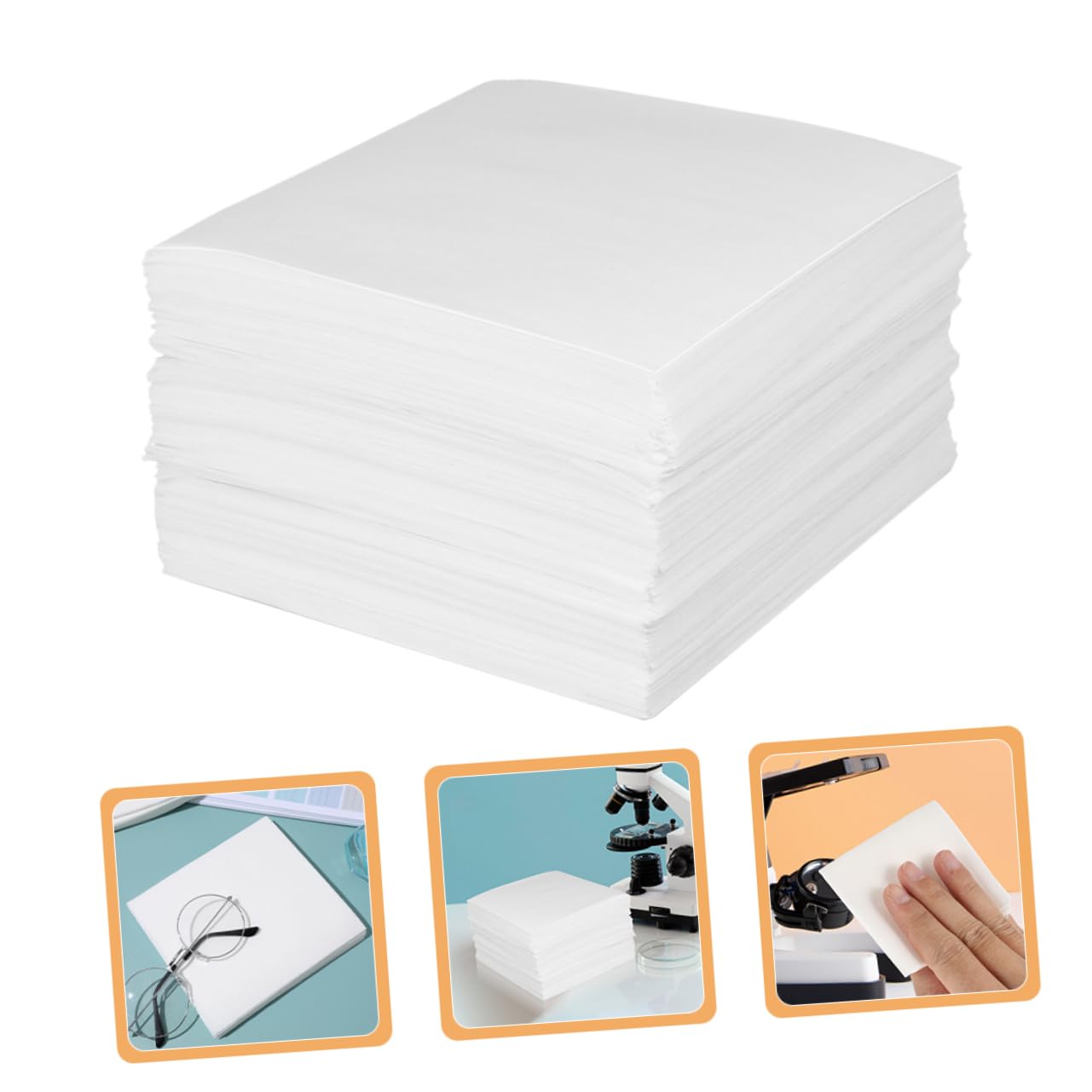 Zerodeko 3 Set Salviette Di Carta Antipolvere Senza Polvere Rimozione Pastiglie Pulire Lo Schermo Del Telefono Cellulare Salviette Senza Pelucchi Tessuto Non Tessuto Bianca 1200 Pezzi*3