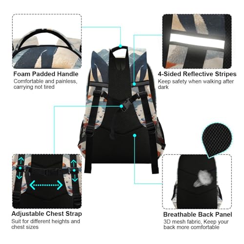 Penguin Kid's Elementary Middle School Backpack for Son Daughter, Age 6-12 Back to School Backpack Bookbag Schoolbag for Boys Girls4