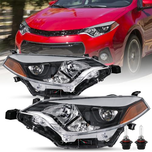 Image of TUSDAR LED Headlight Assembly for 2014 2015 2016 Toyota Corolla (W /Bulbs)