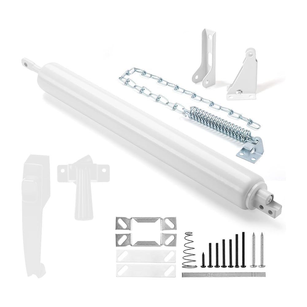 Littimoon Screen and Storm Door Closer Kit, Closer for Heavy Storm Doors Screen and Storm Door Push Button Set
